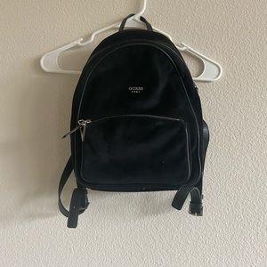 BLACK VELVET GUESS MINI BACKPACK